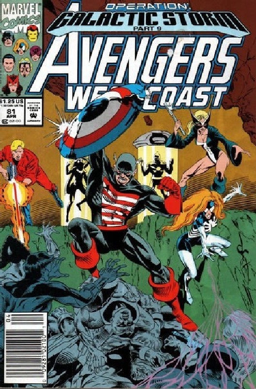 Cover of West Coast Avengers (Vol 1) #81. One of 250,000 Vintage American Comics on sale from Krypton!