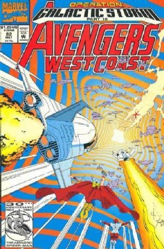 Cover of West Coast Avengers (Vol 1) #82. One of 250,000 Vintage American Comics on sale from Krypton!