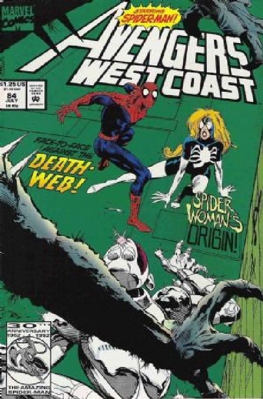 Cover of West Coast Avengers (Vol 1) #84. One of 250,000 Vintage American Comics on sale from Krypton!