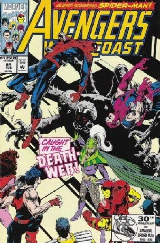 Cover of West Coast Avengers (Vol 1) #85. One of 250,000 Vintage American Comics on sale from Krypton!