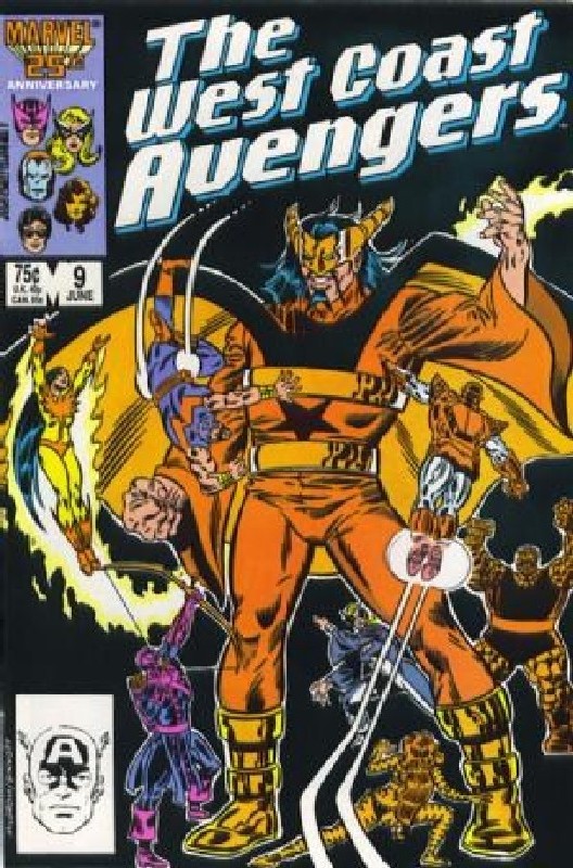 Cover of West Coast Avengers (Vol 1) #9. One of 250,000 Vintage American Comics on sale from Krypton!