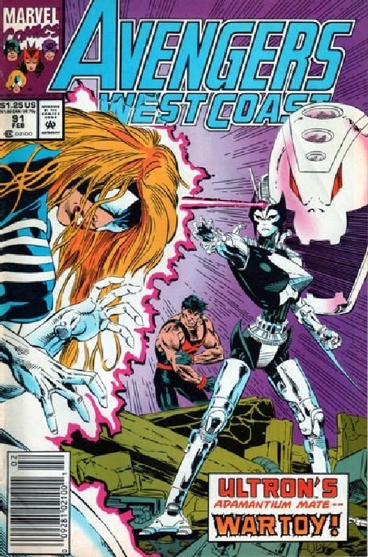 Cover of West Coast Avengers (Vol 1) #91. One of 250,000 Vintage American Comics on sale from Krypton!