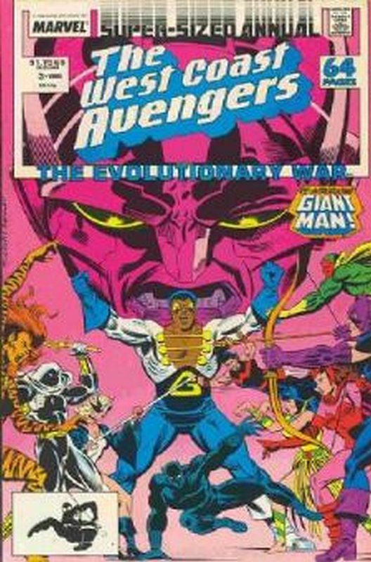 Cover of West Coast Avengers Annual #3. One of 250,000 Vintage American Comics on sale from Krypton!