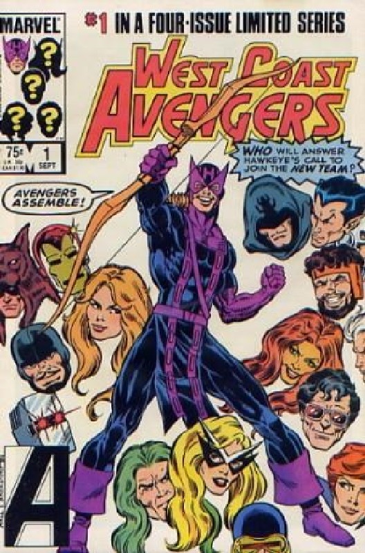 Cover of West Coast Avengers (1984 Ltd) #1. One of 250,000 Vintage American Comics on sale from Krypton!