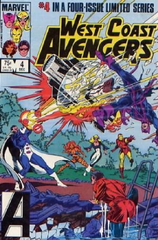 Cover of West Coast Avengers (1984 Ltd) #4. One of 250,000 Vintage American Comics on sale from Krypton!