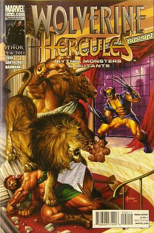 Cover of Wolverine/Hercules: Myths Monsters & Mutants #2. One of 250,000 Vintage American Comics on sale from Krypton!