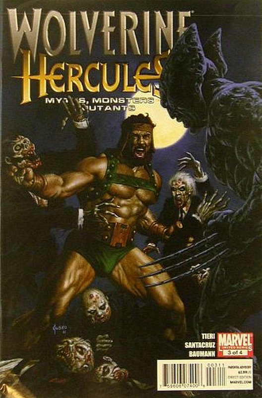 Cover of Wolverine/Hercules: Myths Monsters & Mutants #3. One of 250,000 Vintage American Comics on sale from Krypton!