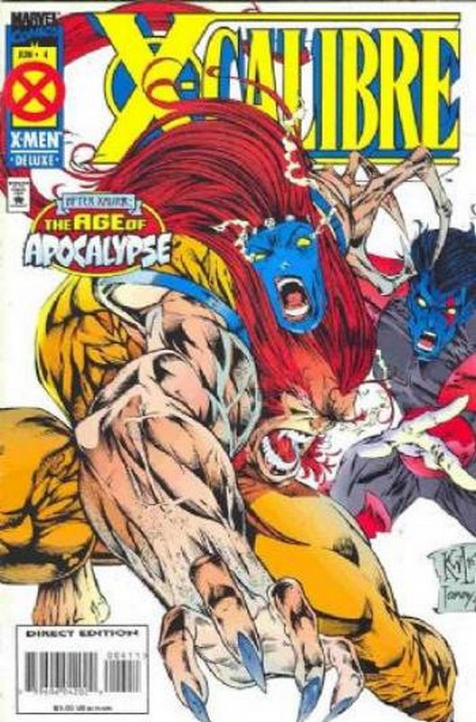 Cover of X-Calibre (1995 Ltd) #4. One of 250,000 Vintage American Comics on sale from Krypton!