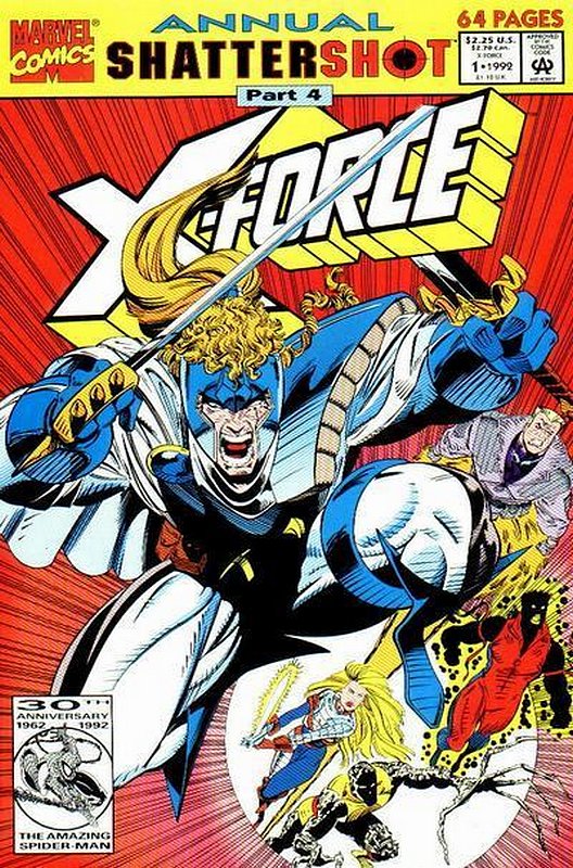 Cover of X-Force (Vol 1) Annual #1. One of 250,000 Vintage American Comics on sale from Krypton!