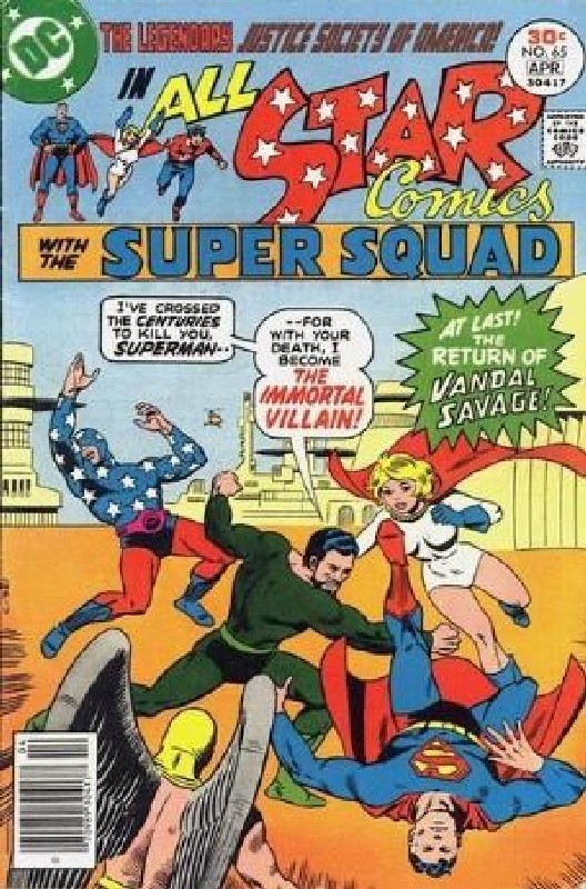 Cover of All-Star Comics (Vol 1) #65. One of 250,000 Vintage American Comics on sale from Krypton!