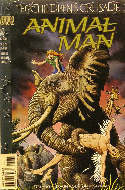 Cover of Animal Man Annual (1993) #1. One of 250,000 Vintage American Comics on sale from Krypton!