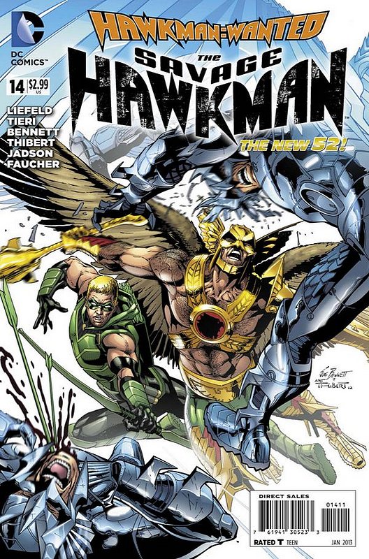 Cover of Savage Hawkman (Vol 1) #14. One of 250,000 Vintage American Comics on sale from Krypton!