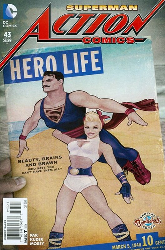 Cover of Action Comics (Vol 2) #43. One of 250,000 Vintage American Comics on sale from Krypton!