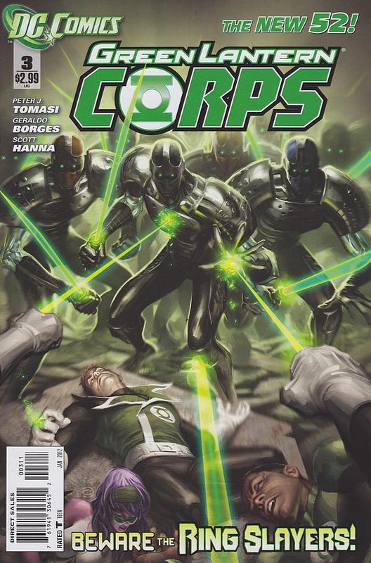 Cover of Green Lantern Corps (Vol 2) #3. One of 250,000 Vintage American Comics on sale from Krypton!