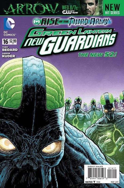 Cover of Green Lantern: New Guardians (Vol 1) #16. One of 250,000 Vintage American Comics on sale from Krypton!