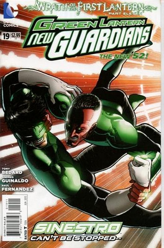 Cover of Green Lantern: New Guardians (Vol 1) #19. One of 250,000 Vintage American Comics on sale from Krypton!