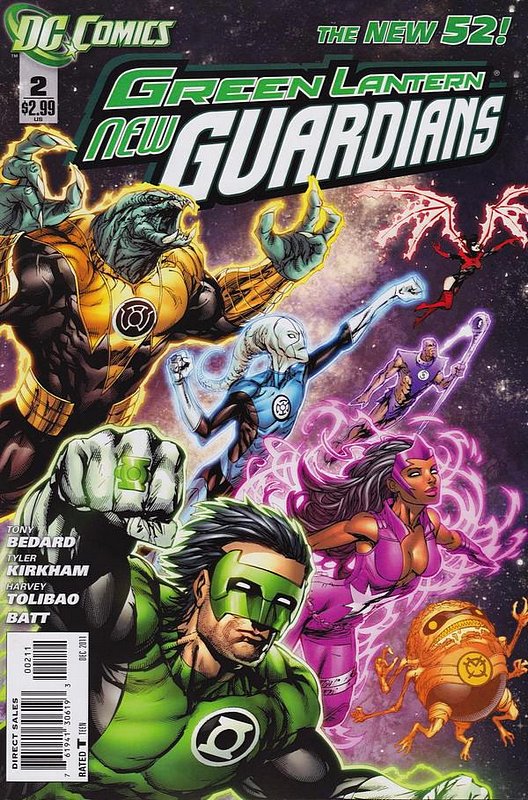 Cover of Green Lantern: New Guardians (Vol 1) #2. One of 250,000 Vintage American Comics on sale from Krypton!