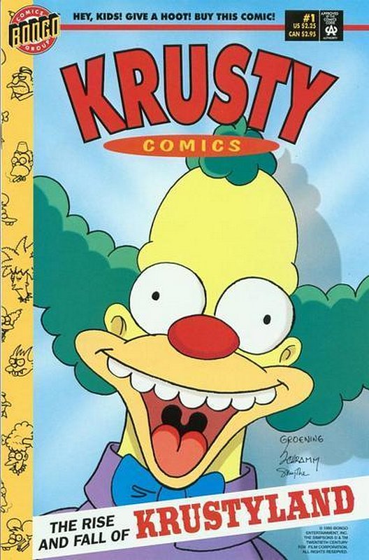 Cover of Krusty Comics #1. One of 250,000 Vintage American Comics on sale from Krypton!