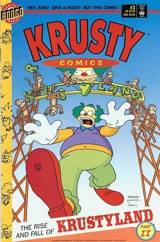 Cover of Krusty Comics #2. One of 250,000 Vintage American Comics on sale from Krypton!