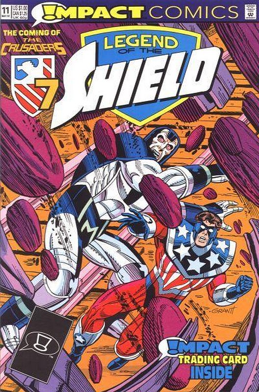 Cover of Legend of the Shield (Vol 1) #11. One of 250,000 Vintage American Comics on sale from Krypton!