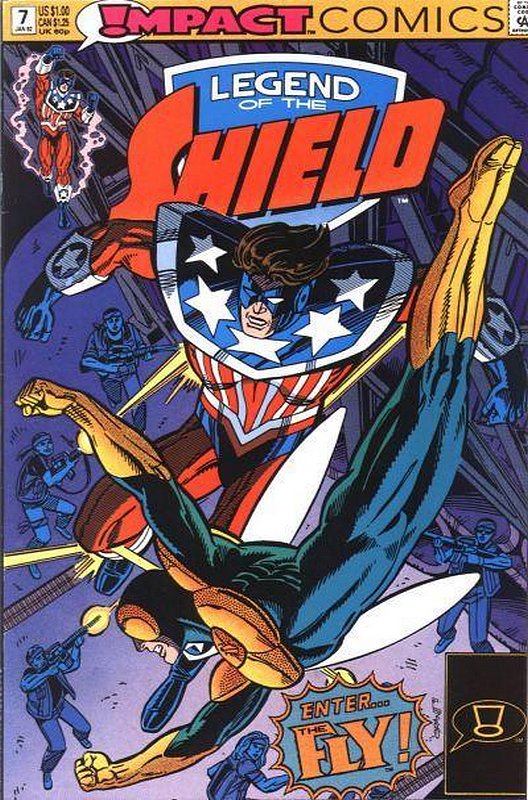 Cover of Legend of the Shield (Vol 1) #7. One of 250,000 Vintage American Comics on sale from Krypton!