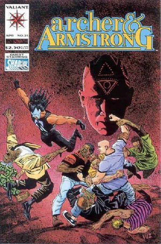 Cover of Archer & Armstrong (Vol 1) #21. One of 250,000 Vintage American Comics on sale from Krypton!