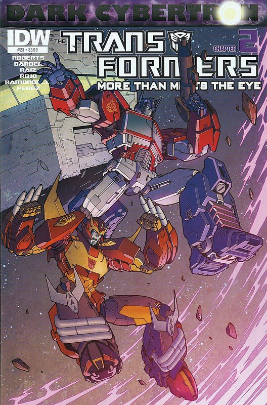 Cover of Transformers: More Than Meets the Eye #23. One of 250,000 Vintage American Comics on sale from Krypton!