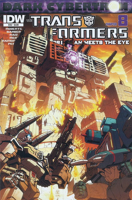 Cover of Transformers: More Than Meets the Eye #26. One of 250,000 Vintage American Comics on sale from Krypton!