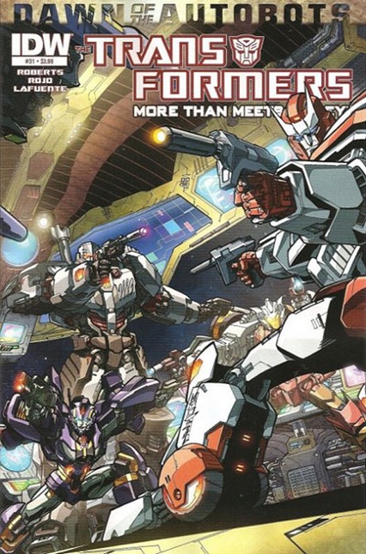 Cover of Transformers: More Than Meets the Eye #31. One of 250,000 Vintage American Comics on sale from Krypton!