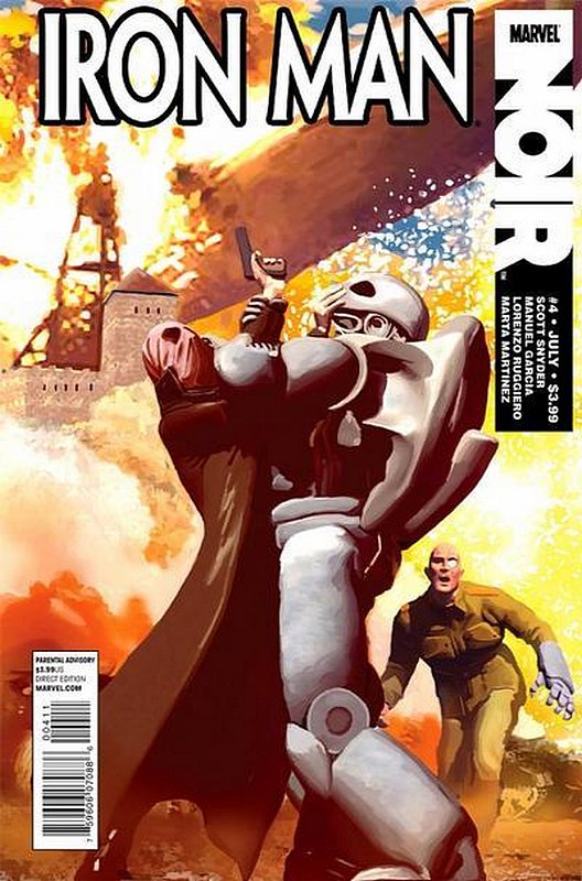 Cover of Iron Man: Noir (2010 Ltd) #4. One of 250,000 Vintage American Comics on sale from Krypton!