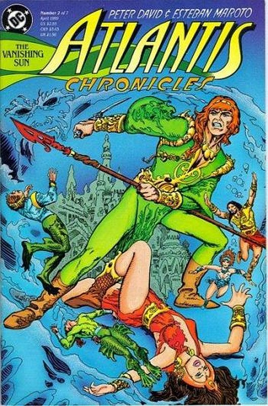 Cover of Atlantis Chronicles (1990 Ltd) #2. One of 250,000 Vintage American Comics on sale from Krypton!