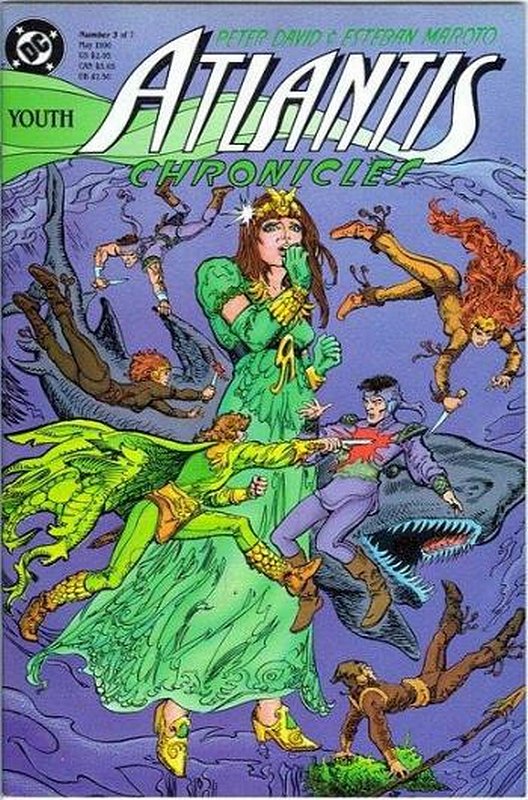 Cover of Atlantis Chronicles (1990 Ltd) #3. One of 250,000 Vintage American Comics on sale from Krypton!