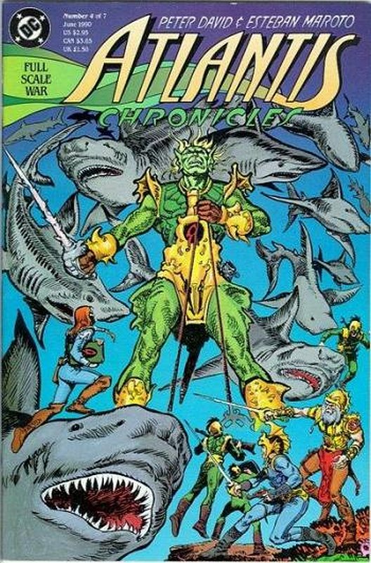 Cover of Atlantis Chronicles (1990 Ltd) #4. One of 250,000 Vintage American Comics on sale from Krypton!