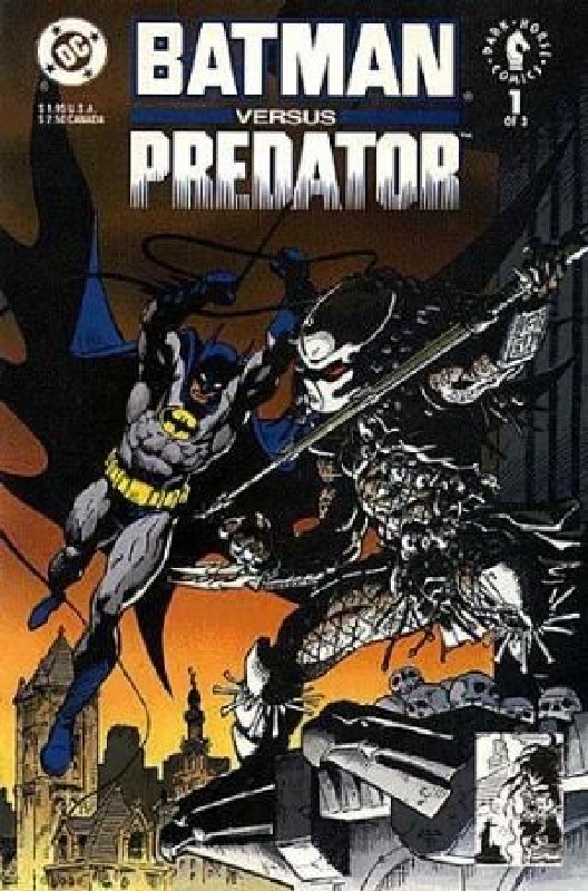 Cover of Batman vs Predator (1992 Ltd) #1. One of 250,000 Vintage American Comics on sale from Krypton!