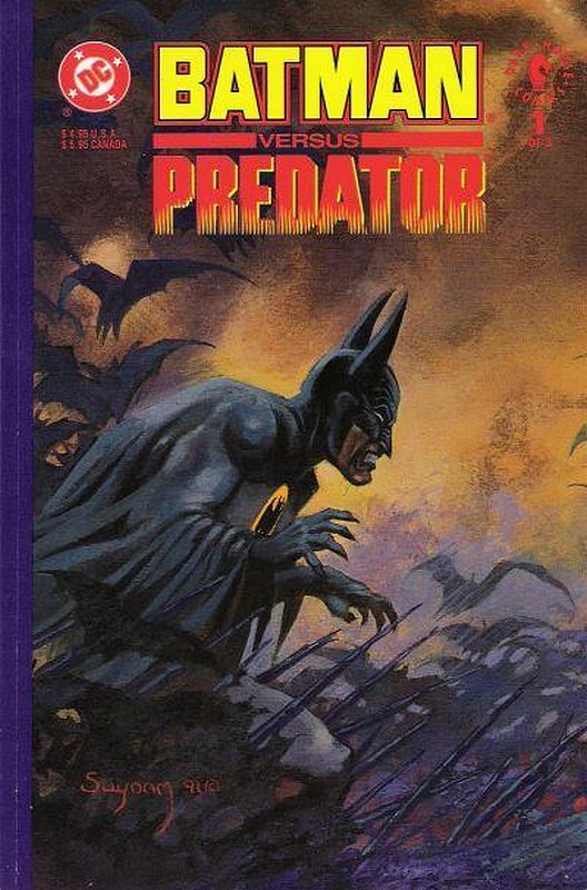 Cover of Batman vs Predator (1992 Ltd) #1. One of 250,000 Vintage American Comics on sale from Krypton!