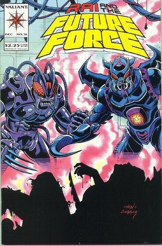 Cover of Rai & The Future Force (Vol 1) #16. One of 250,000 Vintage American Comics on sale from Krypton!