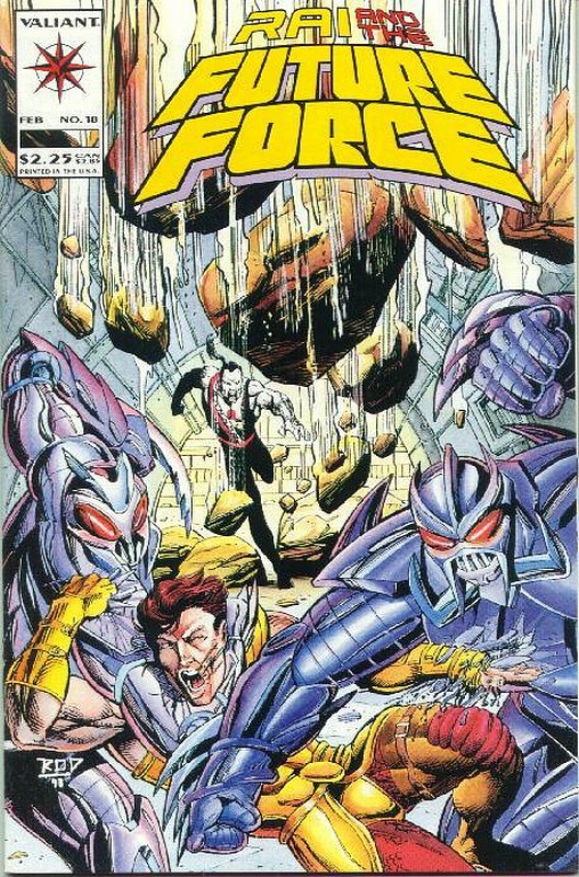 Cover of Rai & The Future Force (Vol 1) #18. One of 250,000 Vintage American Comics on sale from Krypton!