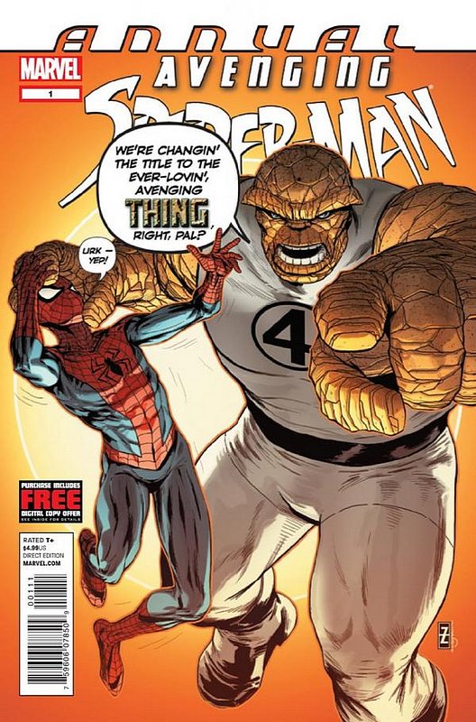 Cover of Avenging Spider-Man Annual #1. One of 250,000 Vintage American Comics on sale from Krypton!
