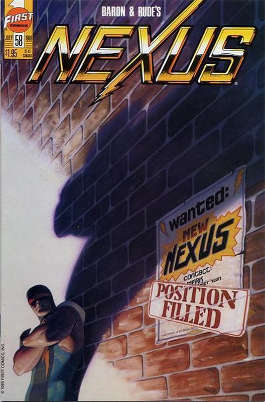 Cover of Nexus (Vol 1) (First Comics) #58. One of 250,000 Vintage American Comics on sale from Krypton!