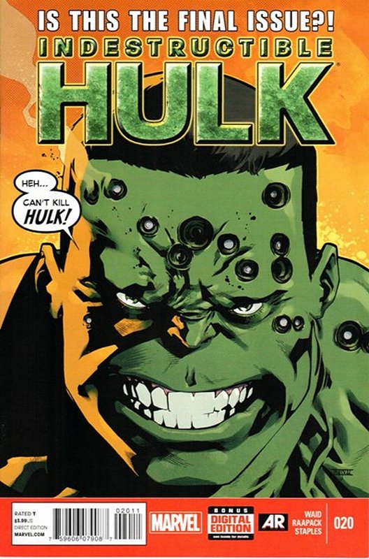 Cover of Indestructible Hulk (Vol 1) #20. One of 250,000 Vintage American Comics on sale from Krypton!