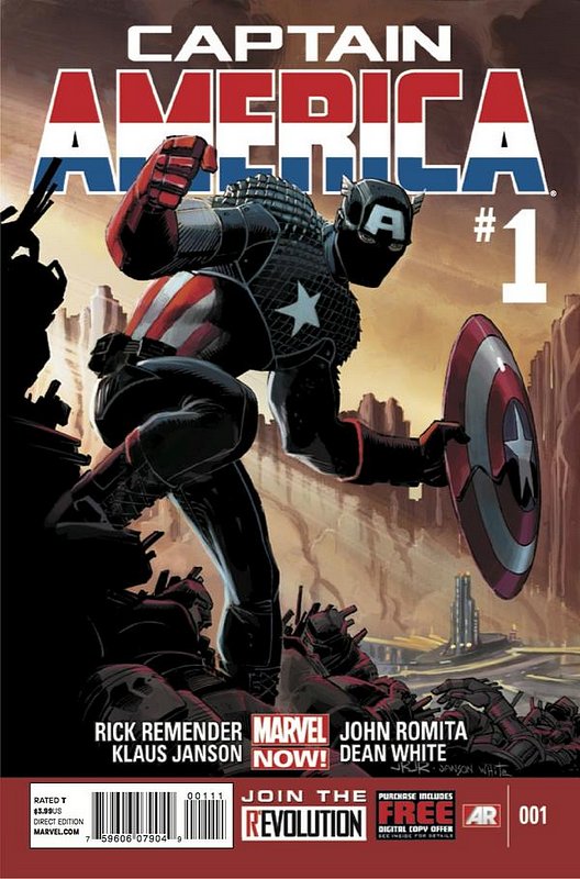 Cover of Captain America (Vol 7) #1. One of 250,000 Vintage American Comics on sale from Krypton!
