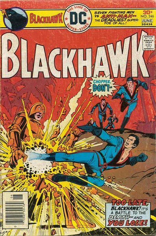 Cover of Blackhawk (Vol 1) #246. One of 250,000 Vintage American Comics on sale from Krypton!