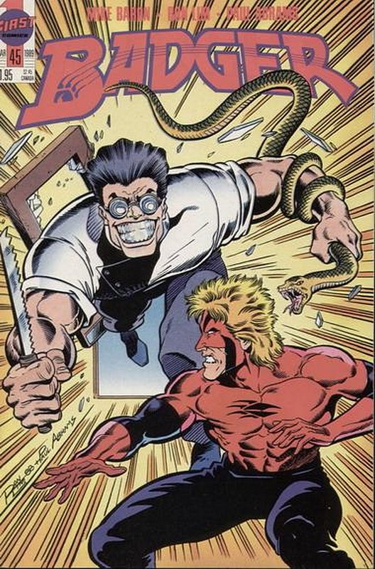 Cover of Badger (Vol 2) (First) #45. One of 250,000 Vintage American Comics on sale from Krypton!