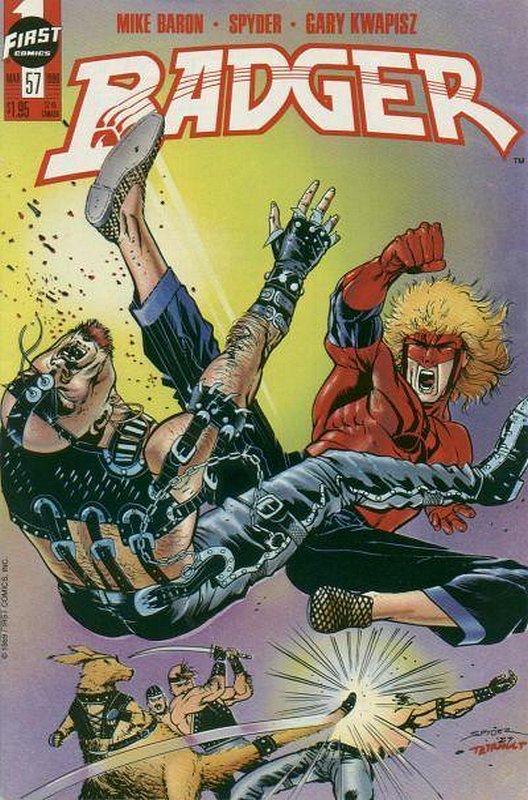 Cover of Badger (Vol 2) (First) #57. One of 250,000 Vintage American Comics on sale from Krypton!