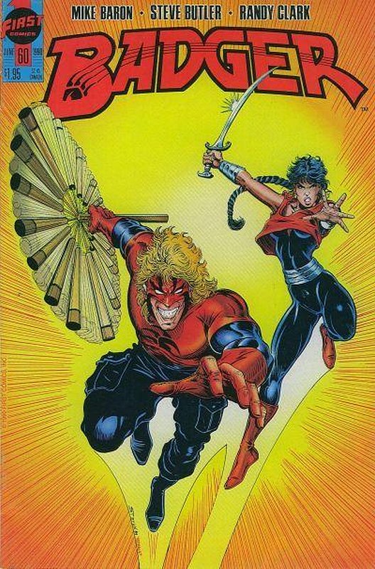 Cover of Badger (Vol 2) (First) #60. One of 250,000 Vintage American Comics on sale from Krypton!