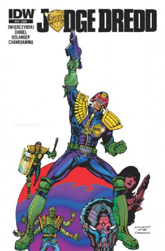 Cover of Judge Dredd (IDW) (Vol 1) #15. One of 250,000 Vintage American Comics on sale from Krypton!
