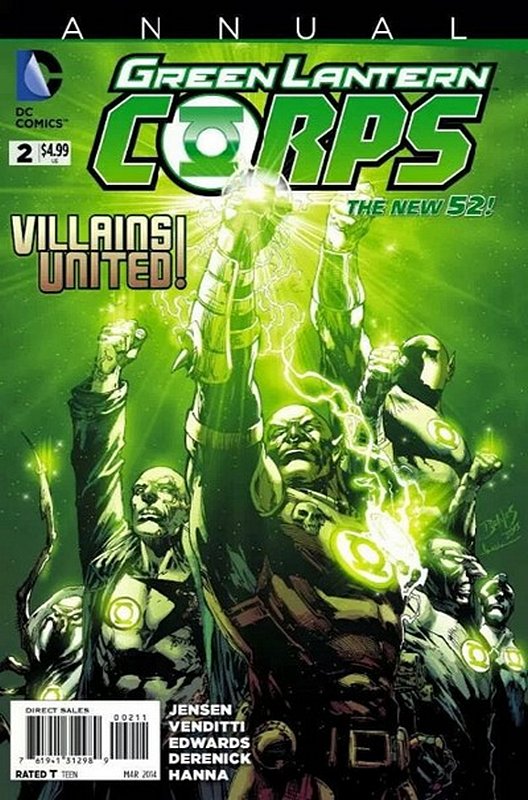 Cover of Green Lantern Corps Annual (2012) #2. One of 250,000 Vintage American Comics on sale from Krypton!
