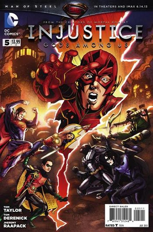 Cover of Injustice: Gods Among Us - Year One #5. One of 250,000 Vintage American Comics on sale from Krypton!