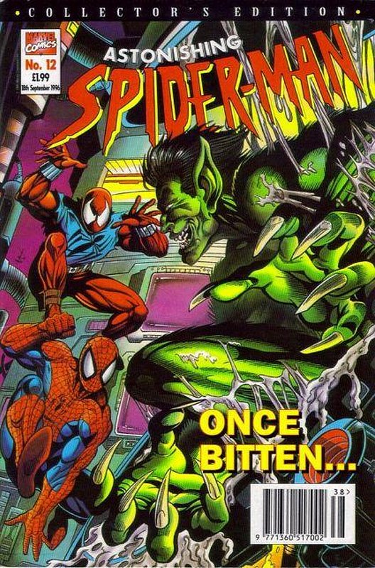 Cover of Astonishing Spider-Man (Vol 1) (UK) #12. One of 250,000 Vintage American Comics on sale from Krypton!