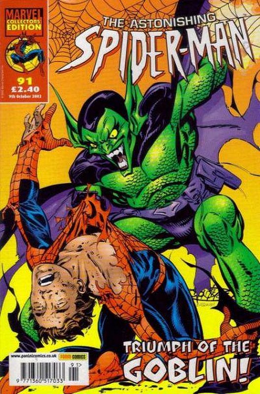Cover of Astonishing Spider-Man (Vol 1) (UK) #91. One of 250,000 Vintage American Comics on sale from Krypton!